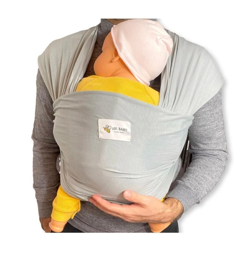 Gri Bebek Taşıma Slingi - Görsel 2