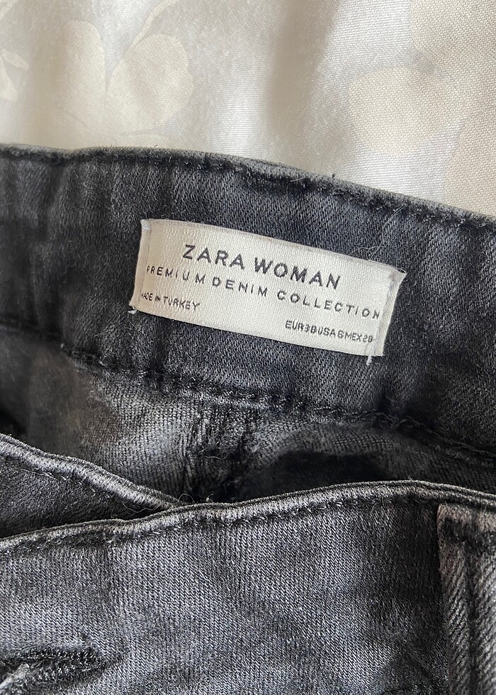 Zara siyah kot pantolon - Görsel 3