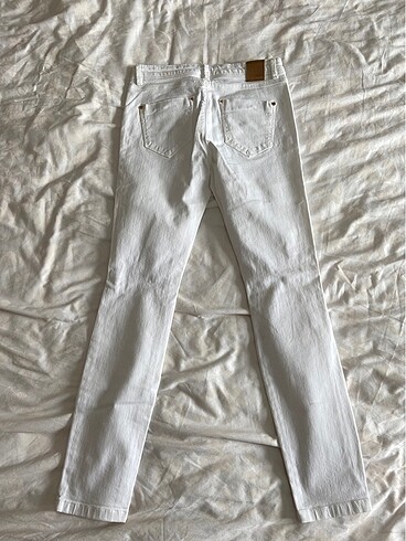 Beyaz kot pantolon - Görsel 2