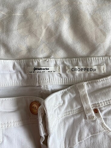 Beyaz kot pantolon - Görsel 4