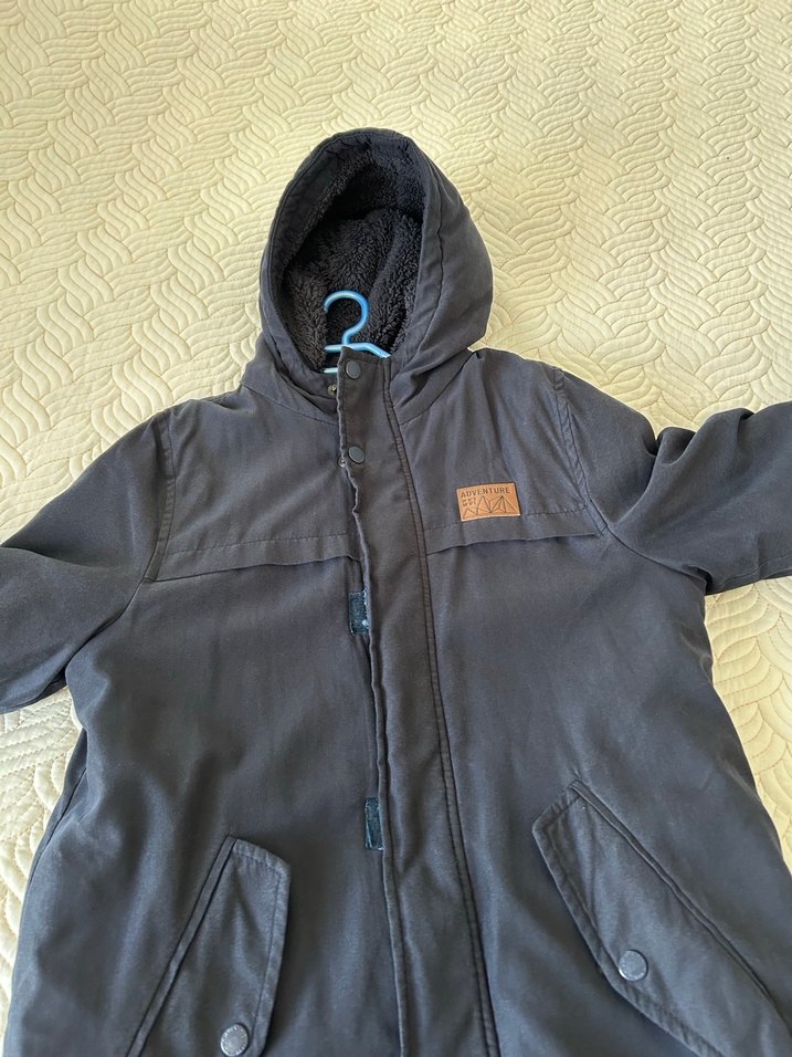 Siyah Fermuarlı Erkek Çocuk Kaban - Görsel 2