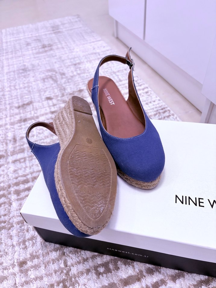 Mavi Denim Kadın Dolgu Topuk Sandalet - Görsel 4