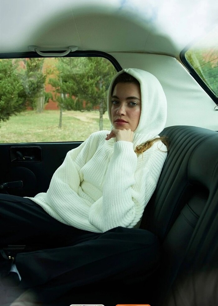 Suud collection Ekru balaklava bere - Görsel 2