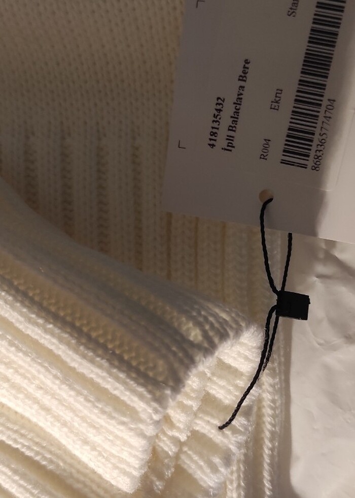 Suud collection Ekru balaklava bere - Görsel 4