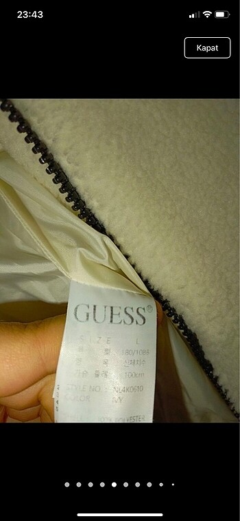 l Beden beyaz Renk GUESS POLAR