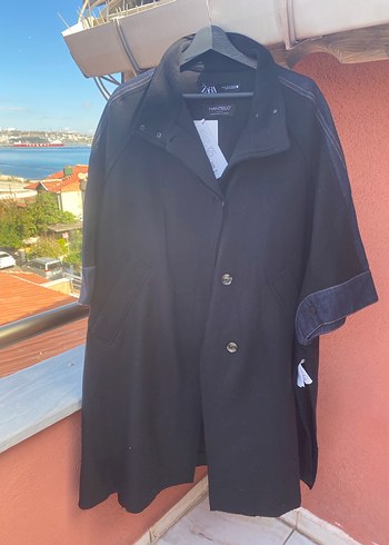 Zara Zara yün karışımlı panço