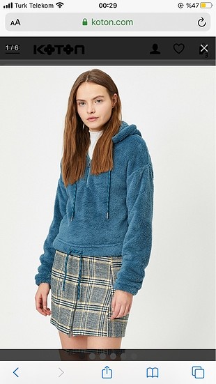 Peluş swwatshirt
