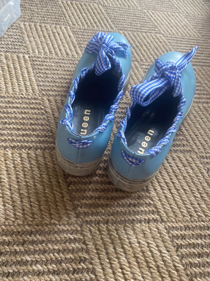 Mavi Fiyonklu Kadın Dolgu Topuklu Espadril - Görsel 2