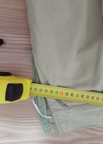 l Beden haki Renk Açık yeşilj Pilili Midi Keten Kadın Etek