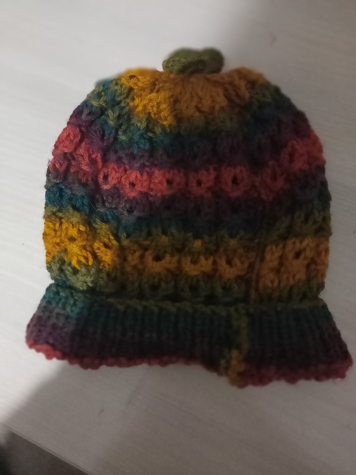 Renkli Örgü Kadın Bere - Görsel 5