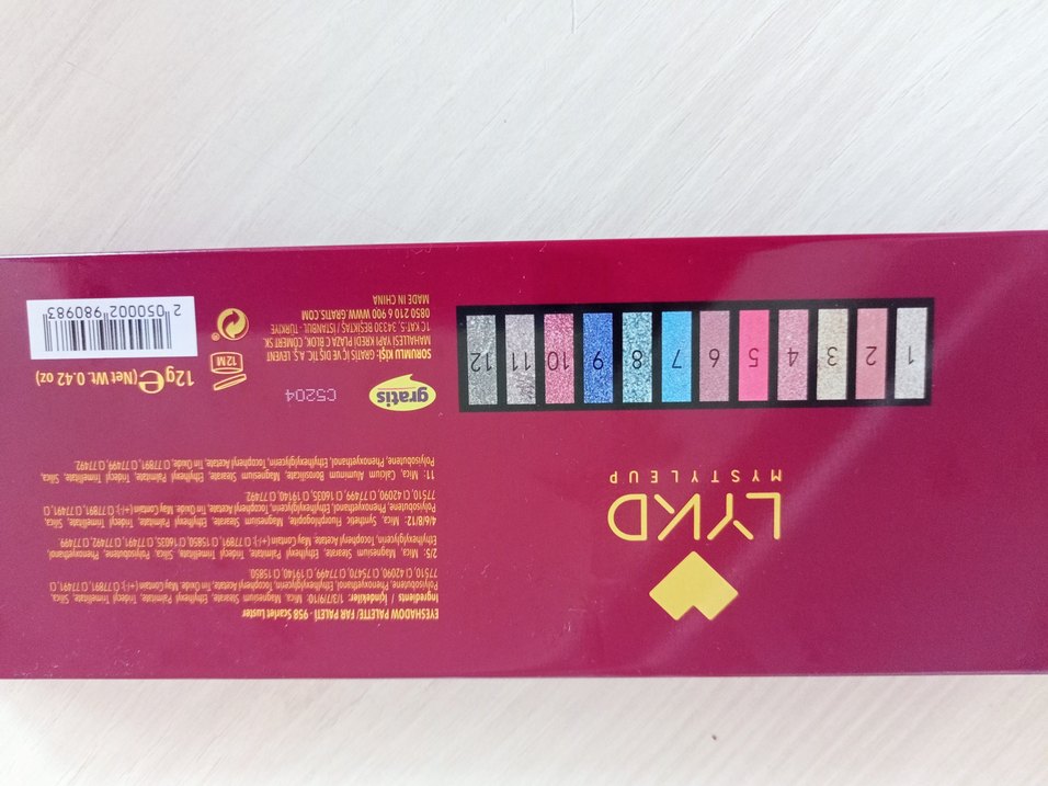 Canlı Renkli Göz Farı Paleti - Görsel 2