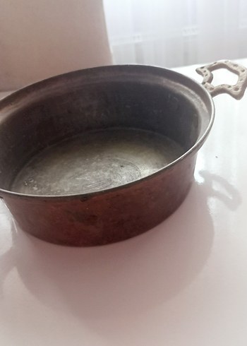 Diğer Bej Kulplu Bakır tava