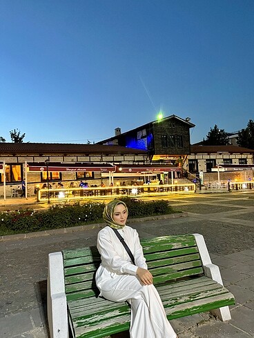 Beblue beyaz gömlek takım