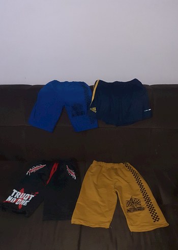 Erkek Çocuk Sarı Street Wear Şort Velcro - Görsel 2