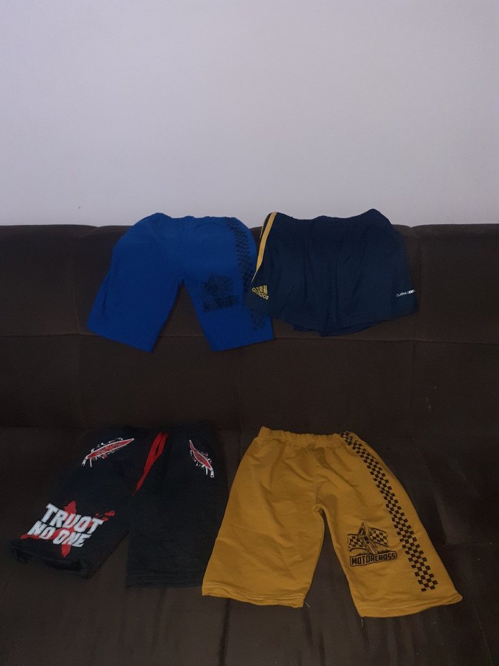 Erkek Çocuk Sarı Street Wear Şort Velcro - Görsel 2