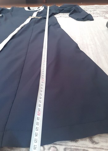 Uzun Düğmeli Kadın Gri Mor Overcoat - Görsel 6