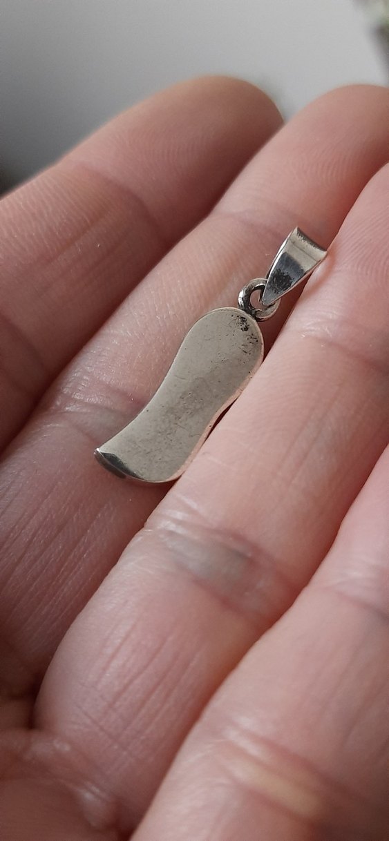 925 ayar gümüş Mavi Kadın Kolye Ucu - Görsel 2