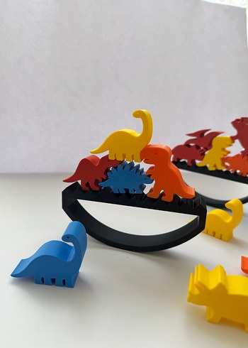 Renkli Dinozor Denge Oyunu - Görsel 2