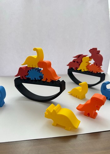 Renkli Dinozor Denge Oyunu - Görsel 4