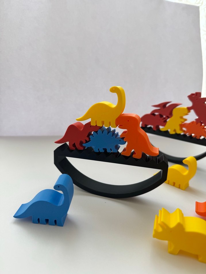 Renkli Dinozor Denge Oyunu - Görsel 2