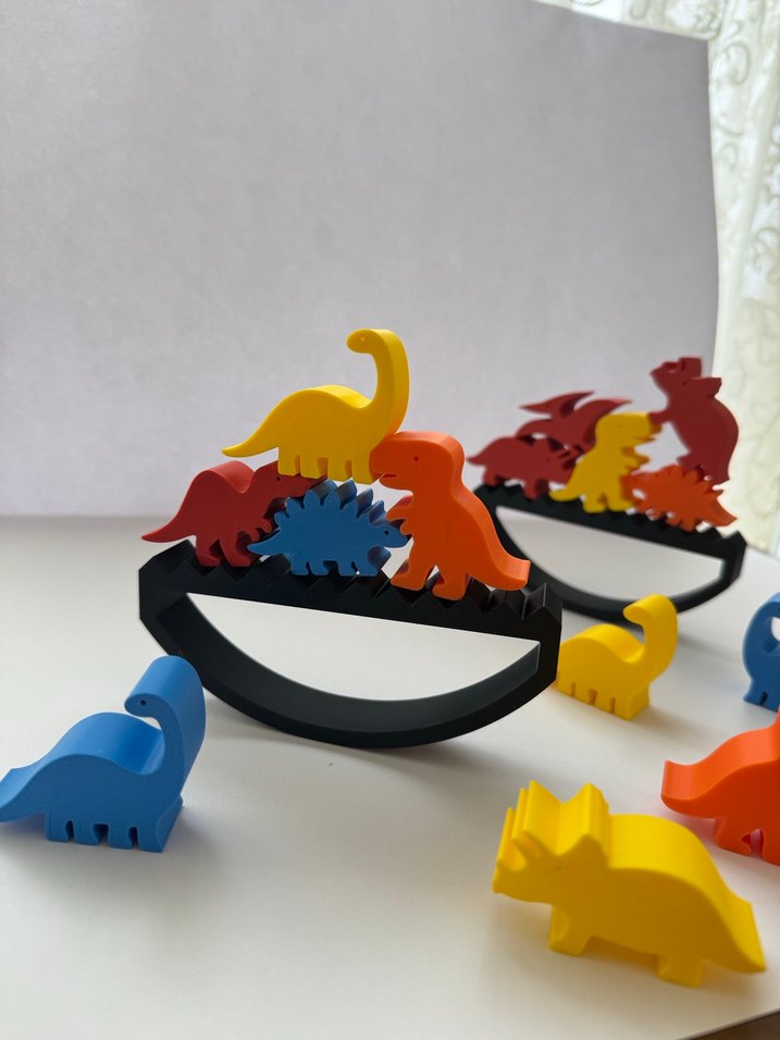 Renkli Dinozor Denge Oyunu - Görsel 3