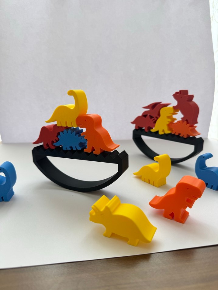 Renkli Dinozor Denge Oyunu - Görsel 4
