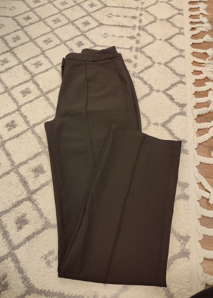 Trendyol Nervür dikişli yüksek bel pantolon - Görsel 4