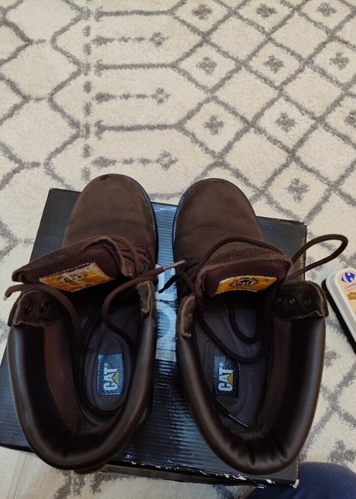 Kahverengi Unisex Cat Bot - Görsel 5