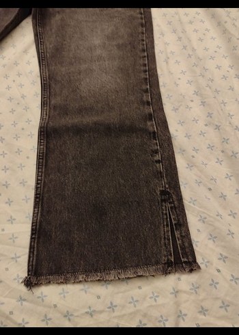 bilekte İspanyol paça kot pantolon Jean - Görsel 6