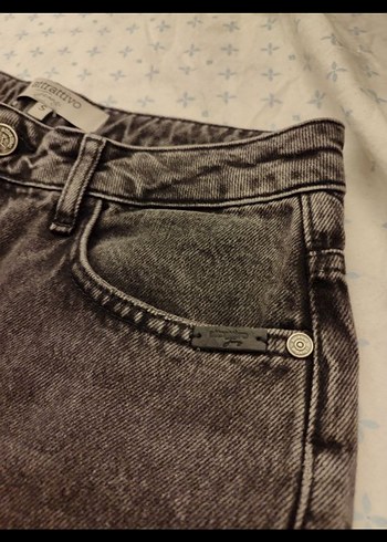 bilekte İspanyol paça kot pantolon Jean - Görsel 5