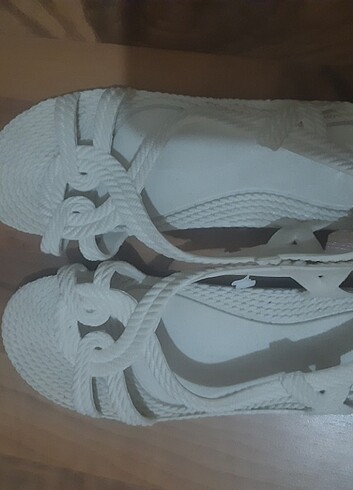 37 Beden beyaz Renk Kadın sandalet 