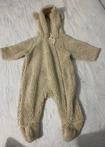 Kürklü Kapüşonlu Bebek Tulumu - Görsel 2