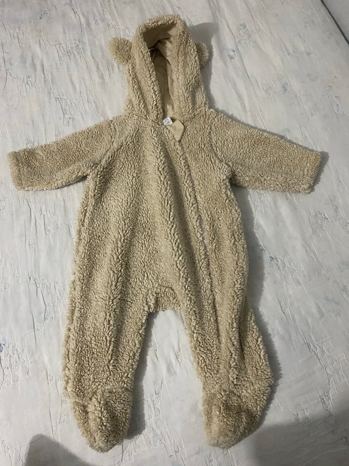Kürklü Kapüşonlu Bebek Tulumu - Görsel 2