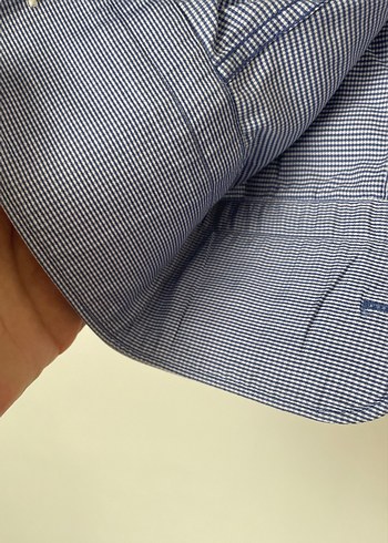 Gri Keten Erkek Gömlek Uzun Kollu - Görsel 7