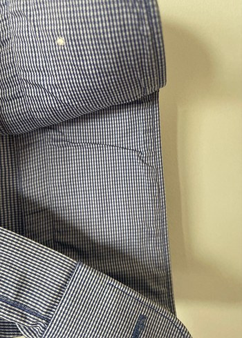 Gri Keten Erkek Gömlek Uzun Kollu - Görsel 5