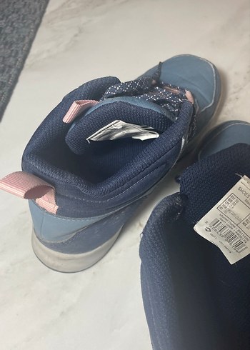 Kızlar için Bağcıklı Denim Spor Ayakkabı - Görsel 7