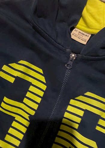 Erkek Çocuk Lacivert Kapüşonlu Fermuarlı Sweatshirt - Görsel 6