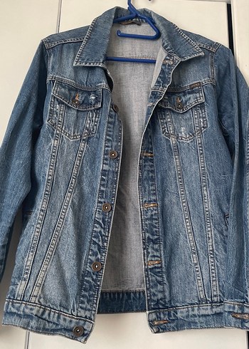 Mavi Denim Ceket Uzun Kollu - Görsel 2