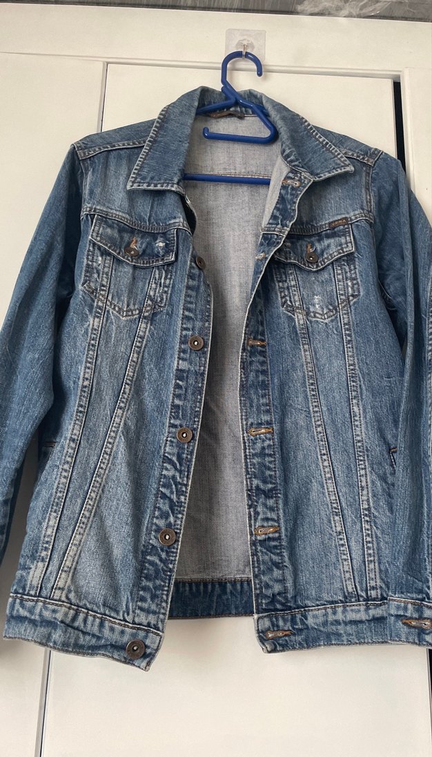 Mavi Denim Ceket Uzun Kollu - Görsel 2