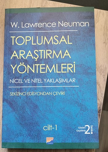 Toplumsal Araştırma Yöntemleri Cilt 1