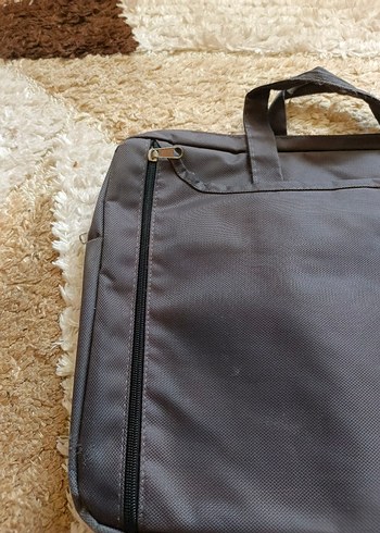 Beden gri Renk Gri Laptop Çantası Fermuarlı