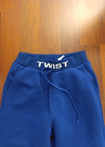 Twist Mavi Rahat Kesim Kadın Eşofman Altı