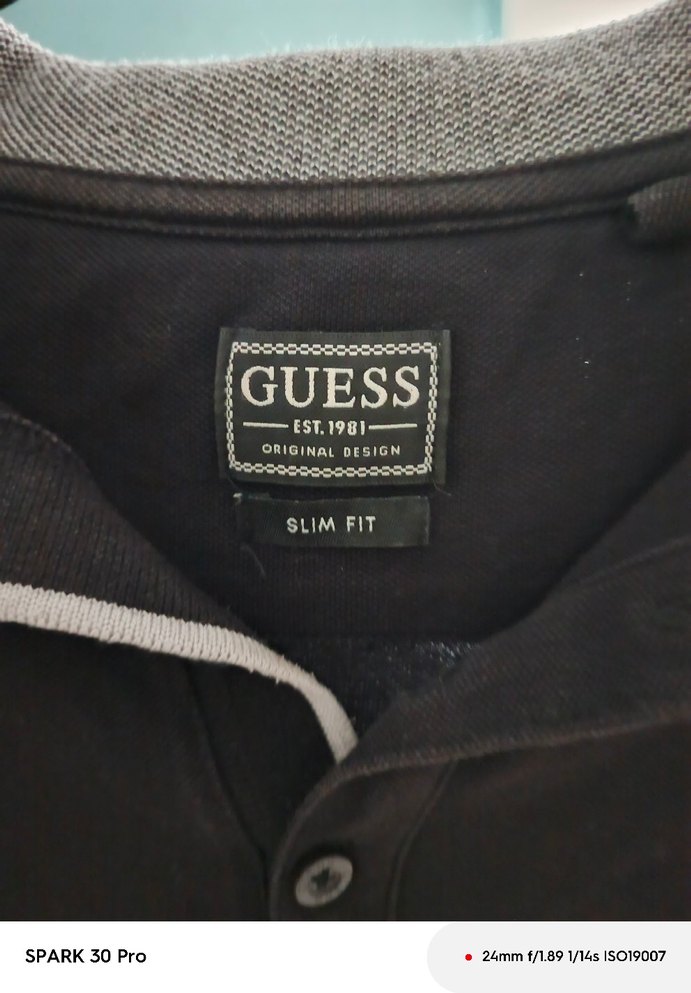 Siyah Gri Yakalı Kısa Kollu Erkek Polo Tişört - Görsel 3