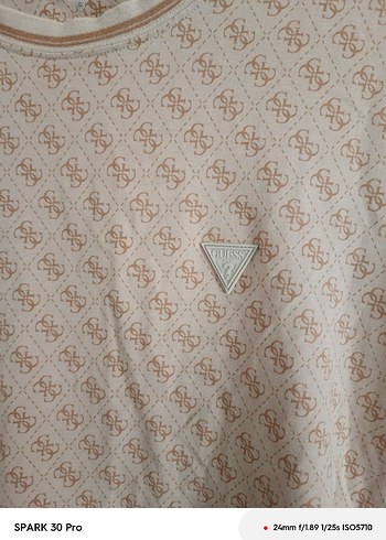 orjinal guess Düğmeli Pamuk Tişört - Görsel 2