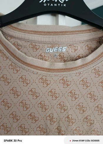 orjinal guess Düğmeli Pamuk Tişört - Görsel 3