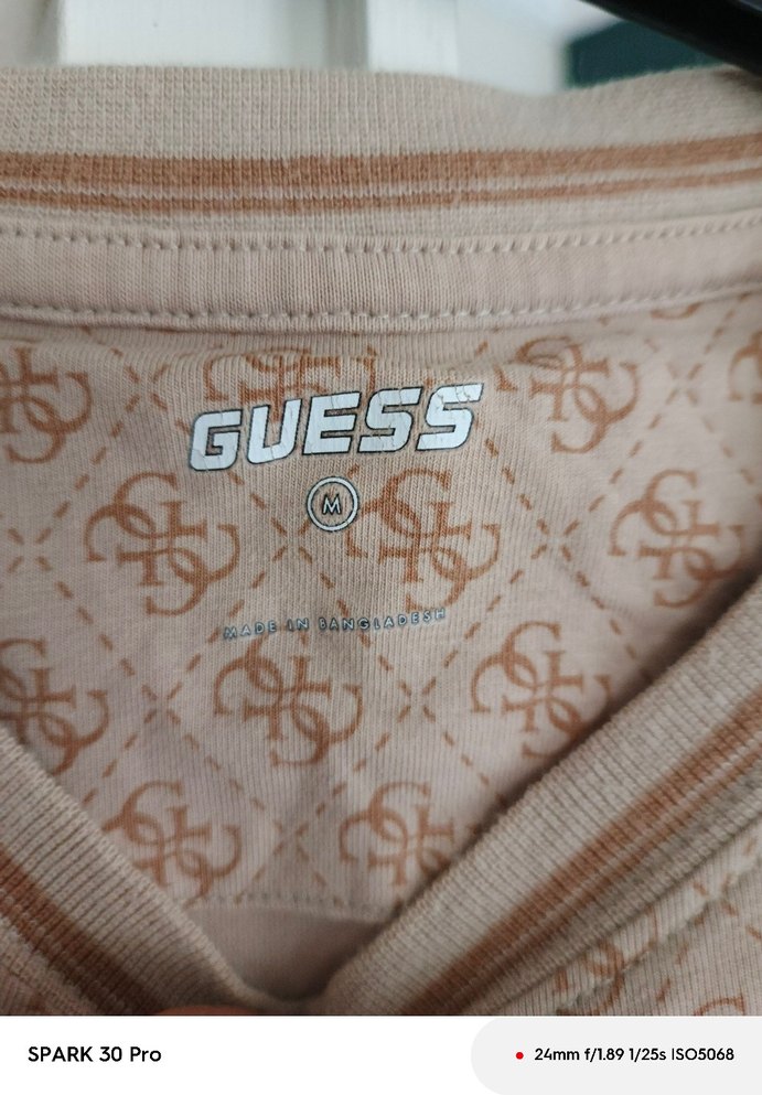 orjinal guess Düğmeli Pamuk Tişört - Görsel 4