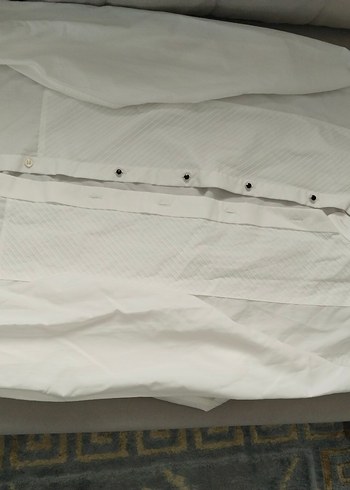 Erkek Beyaz Regular Fit Düğmeli Gömlek - Görsel 7