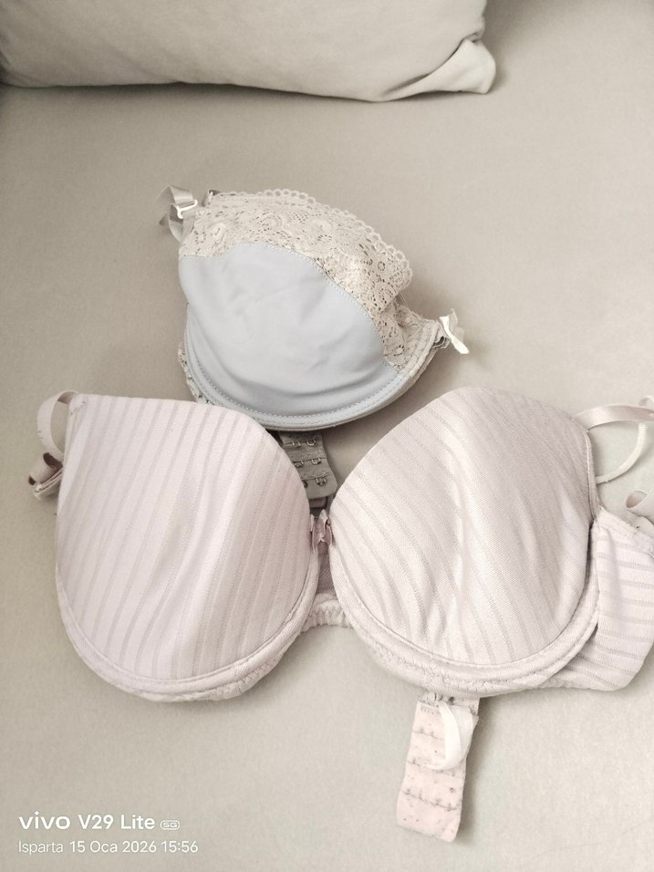 Bohem Beyaz Pastel Sütyen Seti - Görsel 3