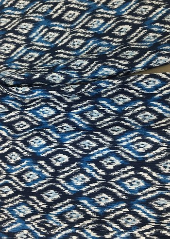 Mavi Bağlama Desenli pantalon - Görsel 9