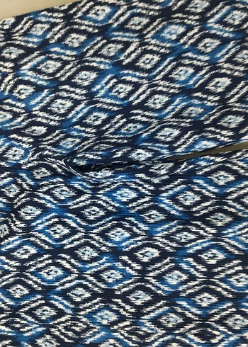 Mavi Bağlama Desenli pantalon - Görsel 8